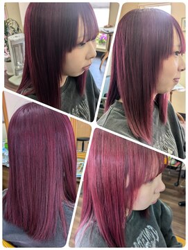 クリア 美容室 春夏にピッタリな赤髪が可愛い~♪