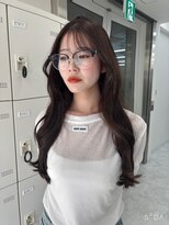 ジルバイジゼル(JILL by GiseL)&nbsp;チョコレートブラウン　顔まわりカット　ブリーチなし