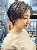 NUDE10代20代30代40代 ハンサムショート 前髪なしショート