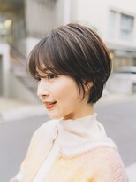 ガーデンヨコハマ(GARDEN YOKOHAMA)&nbsp;ショート　チェリーブラウン　デジタルパーマ　丸型　卵型　四角