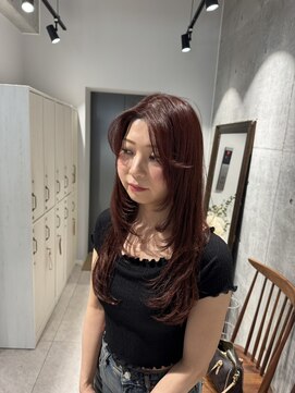 ルース(LOOSE) 暖色カラー×レイヤー　立川/立川駅/立川南/縮毛矯正/髪質改善