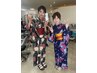 浴衣着付け+ヘアセット¥9000