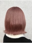 ブリーチ１回～ピンクベージュカラー♪