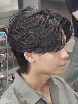 レタッチ バイ フィフス 天神大名(RETOUCH by fifth) 天神メンズパーマフェザーパーマシャドウパーマセンターパート