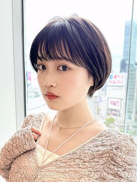 アフロート ルヴア(AFLOAT RUVUA) 「岩田莉奈」ハイライトで白髪ぼかし★くびれショートボブ 新宿