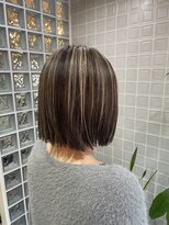 ボアップ 新居浜店(boappu)&nbsp;#ハイライト#ボブヘア#切りっぱなしボブ#大人ヘア