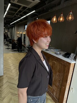 アンジェリカ 立町店(ANGELICA) ブリーチ×オレンジカラー