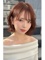リークフー(Ree cu fuu)&nbsp;外ハネパーマレイヤーミディレイヤーカット冬カラー