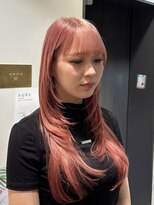 アウラ(AURA)&nbsp;くすみピンクハイレイヤーハッシュカット