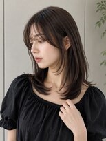 フォト イケブクロ(foto IKEBUKURO)&nbsp;結べるミディアムレイヤー/大人ミディアム/顔まわり10代20代30代