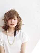 シータ(CITA)&nbsp;ミディアム×ベージュカラー×パーマ