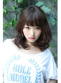 ほつれウエーブセミディ