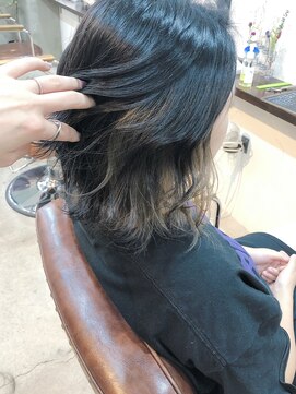 エトネ ヘアーサロン 仙台駅前(eTONe hair salon) 《eTONe》外ハネbob × インナーカラー