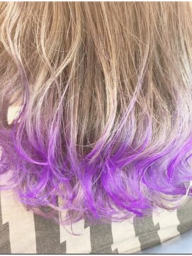 ウーロス(uros.) グレージュ×裾パープル