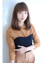 オーロ 宝塚店(ORO)&nbsp;似合わせカットアッシュブラウンの大人かわいい小顔セミディ