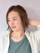 ヘアサロン セロ(Hair Salon SERO)&nbsp;【セロ姫路】外ハネボブにハイライト&ウエットスタイリング