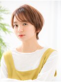 小顔丸みショートスタイル