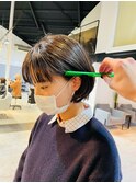 プツッとワイドバングボブ