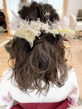 ネオリーブアイム 横浜西口店(Neolive aim) ボブでもできるハーフアップ 卒業式 【横浜】