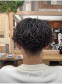 波巻きパーマ