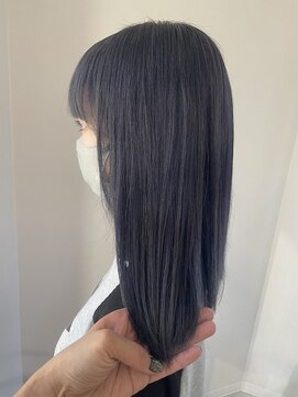 ヘアー ミッション 心斎橋店(hair Mission) くすみブルー