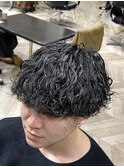 【Nishida】波巻きパーマ×マッシュ