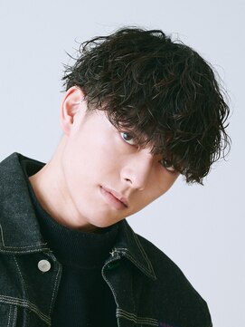 エルマーク 心斎橋(L-MARK) マッシュスパイラルパーマツイストスパイラル波巻きメンズ