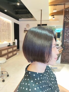 ヘアリゾート粋 ティガ 池袋店(tiga) 艶髪/ショートボブ/シアーブラウン