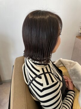 アムアム(amu_amu) 透明感抜群外国人風カラー★カット+イルミナカラー+うる艶TR