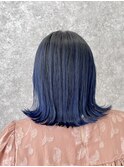 バレイヤージュ青