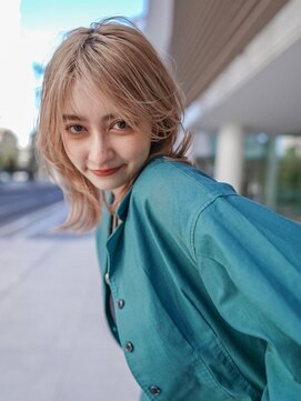 ギークス(GEEKS) 【GEEKS渋谷】ミルクティーベージュ/ウルフ/冬カラー/ハイトーン