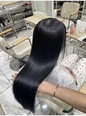 【橋本姫奈】ネイビーカラーでツヤ髪！