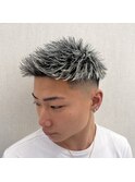 ホワイトフルメッシュ×フェードジェット