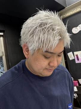 プライズ 錦糸町北口店(prize) 夏◎錦糸町メンズホワイトスパイキーショート清潔感　ブリーチ