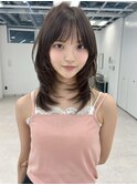レイヤーカット/アッシュカラー