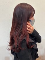 美容室ヒラトヤ 都南店&nbsp;20代30代40代大人かわいいゆるふわスタイル◎ヴィンテージレッド