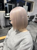 フィーネ 柏(Fi-Ne) ハイトーンラベンダーホワイトボブ/ケアブリーチ/柏