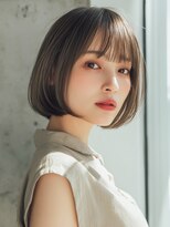 アンソレイユ ヘアー ガーデン(ensoleille hair garden) ハイライト×ボブ