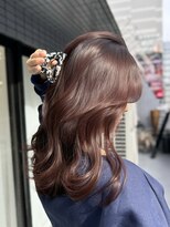 アマトウキョウスマートサロン(AMA TOKYO×Smart Salon)&nbsp;ワインレッド　ブリーチなし　レイヤーカット　海外風