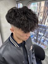 ニコ トウキョウ ロジック(nico TOKYO Logic) スキンフェードスパイキーショートパーマ短髪刈り上げ