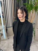 エヴァン(HEVIN)&nbsp;切りっぱなしボブ☆ネイビー☆