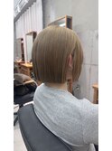 ブリーチありの韓国風ハイトーンボブ♪