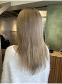 ブリーチありで叶える透明感ベージュ