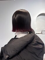 ノーム(norm)&nbsp;デザインカラー/エンドカラー/赤/ボブ/似合わせ/毛先カラー