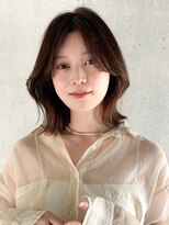 ガーデンヨコハマ(GARDEN YOKOHAMA)&nbsp;レイヤーボブ　くびれレイヤー　外ハネ　ミルクティーベージュ