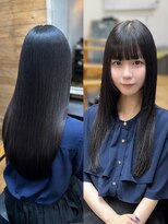 ルアナ 名古屋店(Luana)&nbsp;髪質改善縮毛矯正でつくるアイドルストレート地毛ダークブラウン