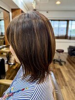 ヘアーサロン ラフリジー(Loufreasy)&nbsp;大人のくびれミディアム×軽やかレイヤー