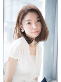 大人可愛いふわボブ