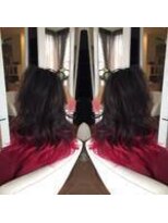 アフ(ahu) 毛先カラー