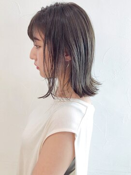 アイティーバイアルバム 八王子店(IT by ALBUM) オリーブグレージュ_マロンベージュAラインボブ_ba308011